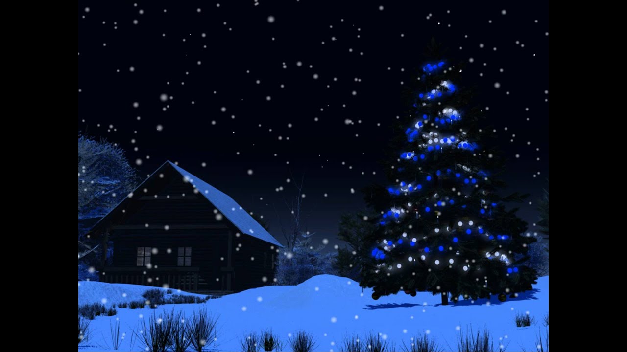 christmas night motion background youtube christmas tree scene