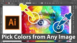 How to Select Colors from Image in Illustrator | Trick