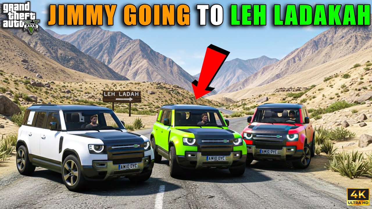 GTA 5 : GOING WO LEH LADKAH IN SNOW FALL WITH  DEFENDER  JIMMY AND KALUWA OMG!