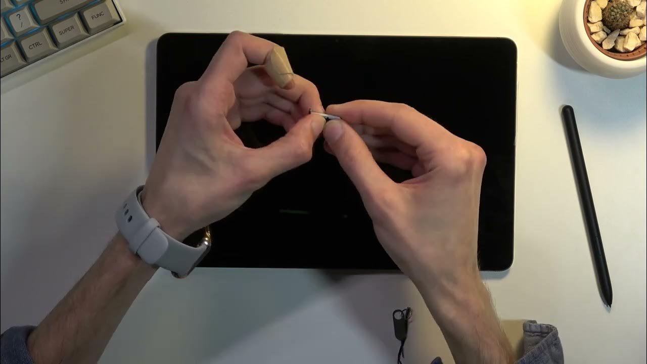 How to Insert SD Card in SAMSUNG Galaxy Tab S8 Add Memory Card YouTube