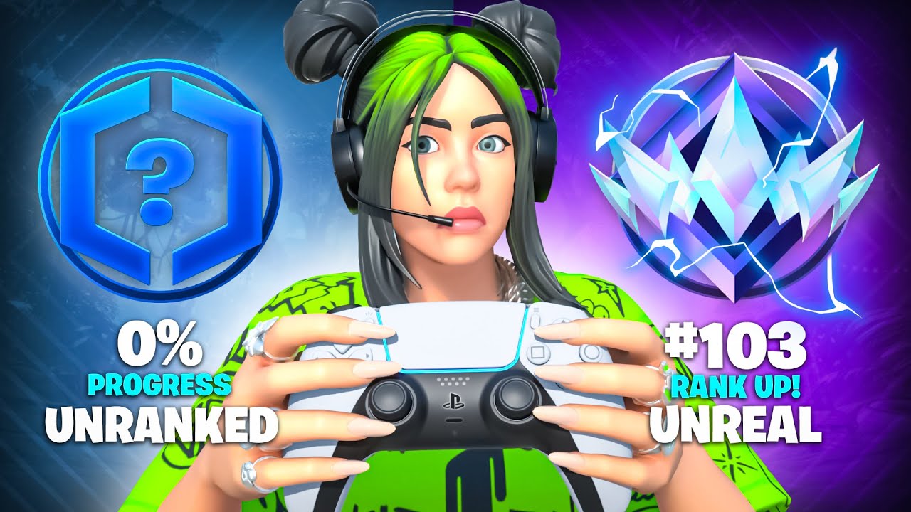 UNRANKED to UNREAL Solo Speedrun on school PC graphics - YouTube