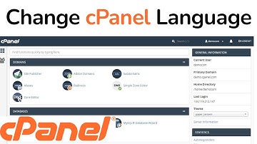 How to Change Language in cPanel?