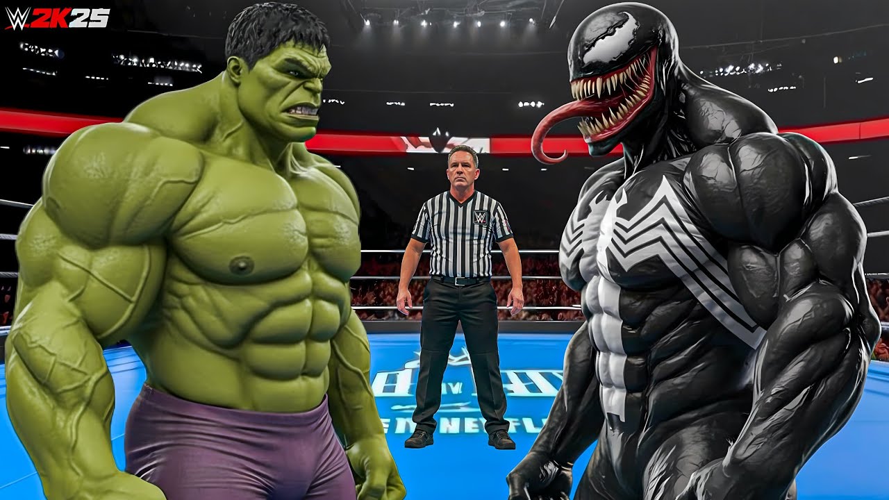 WWE 2K25 - Халк против Венома | Геймплей на PS5