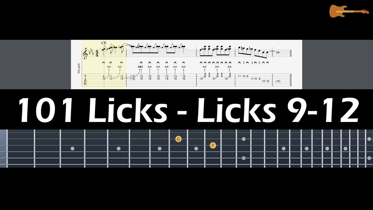 101 Must-Know Rock Licks 