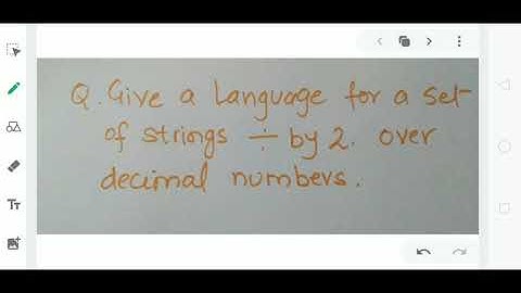 Language for decimal number strings divisible by 2 in TCS