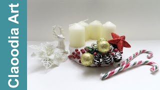 Mały świecznik adwentowy (DIY small Advent candlestick ) Mały świecznik adwentowy (DIY small Advent candlestick )