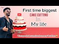 First time biggest cake cutting in my life  stunt venki  unexpected surprise from my brother