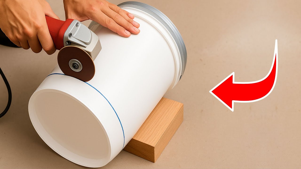 Cut a paint bucket and see what happens – most people can’t even imagine it!