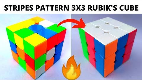 STRIPES pattern 3x3 hidh RUBIK