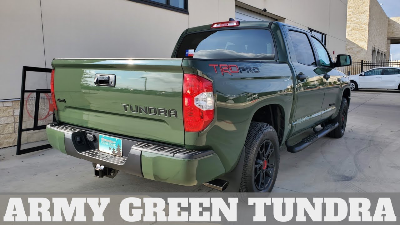 2020 Army Green Tundra Trd Pro Is Here Photos And More