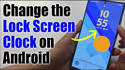 Hoe de klok op het vergrendelscherm op Android te wijzigen