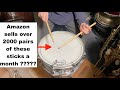The top selling drumsticks on Amazon, snare drum demo