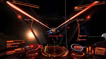 ELITE DANGEROUS vulture vs anaconda fixed beam laser test1