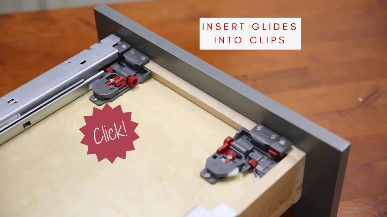 How to adjust undermount drawer glides youtube
