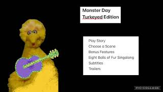 Sesame Street: Monster Day (1998): Turkeyed Edition 2016 DVD Main Menu