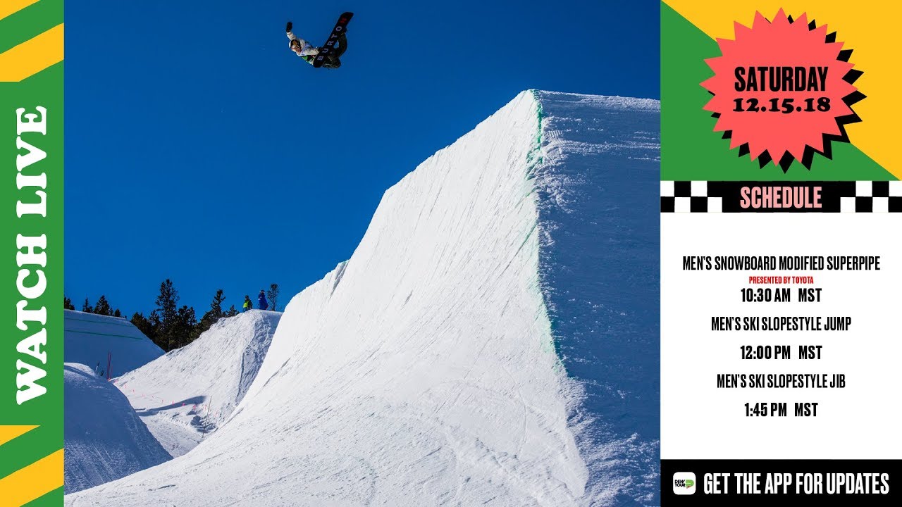 Day 3 Dew Tour Mens Snowboard Pipe Final Presented by Toyota LIVE