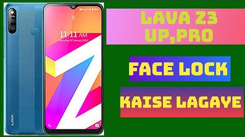 Lava Z3 up me face lock 🔒 kaise lagaye | Lava Z3 Pro me face lock kaise lagaye