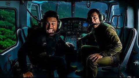 “Lightning & heavy rain caused a sudden helicopter crash — shocking moment! 