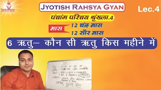 Jyotish Rahsya Gyan-4| पंचांग परिचय 4| चंद्र मास - संक्रांति के नाम | किस महीने में कौन सी ऋतु