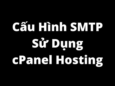 smtp su dung cpnel hosting