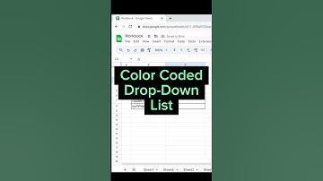 Mastering Color Code Drop-Down Lists in Google Sheets #googlesheets #trendingshorts