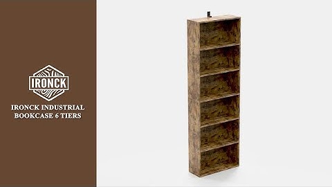 IRONCK 6 Tier Industrial Bookshelves