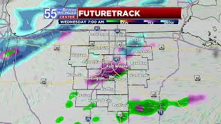 Light rain and snow Wednesday, turning colder