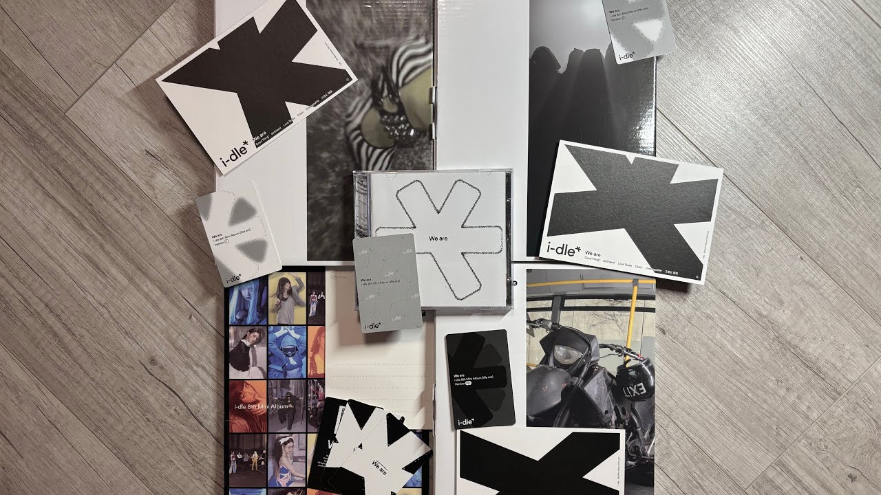 😋Распаковка сета альбомов i-dle - we are