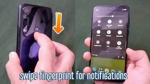 Enable Swipe Fingerprint for Notifications | Moto G8 Plus | #motog8plus #motorola