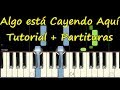 ALGO ESTA CAYENDO AQUI Piano Tutorial Cover Facil + Partitura PDF Sheet Music Easy Midi