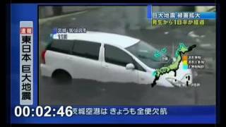 Dramatic Video:Tsunami Hits Japan After 9.0 magnitude megaquake(Miyagi,Japan)