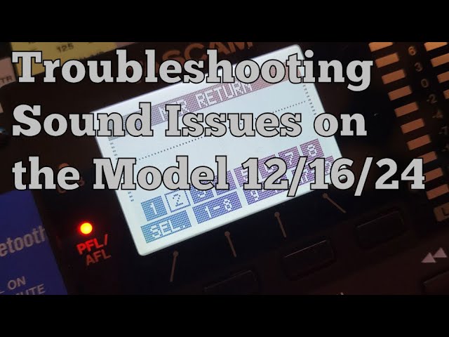 TASCAM Model 12／動作不安定】 Troubleshooting Sound Issues on the