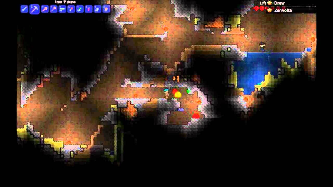 Terraria Part 5 Difficultly digging through sand YouTube