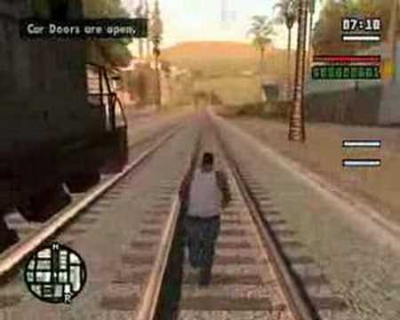 Can GTA Cj Run Faster Than A Train?