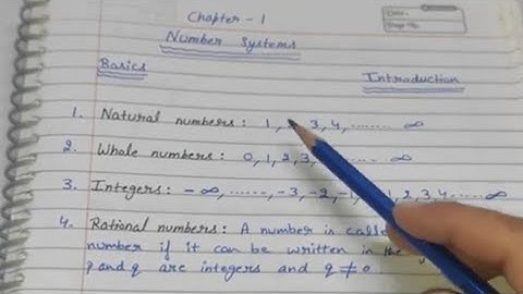 Class 9th Maths || Chapter -1 Number system Introduction