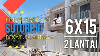 1,95M Rumah Minimalis Surabaya, Lokasi Strategis, Ukuran 6x15, 2 Lantai