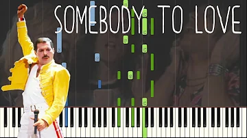 Queen - Somebody To Love Piano Tutorial (With Chords) (As Played by Freddie Mercury)