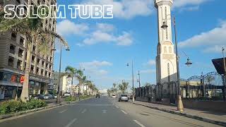 جولة بالسيارة في شارع طرح البحر (عاطف السادات) بورسعيد . DRIVING TOUR TARH AL BAHR STREET PORT SAID