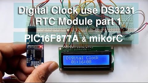 DS3231 RTC module interfacing with PIC Microcontroller part1