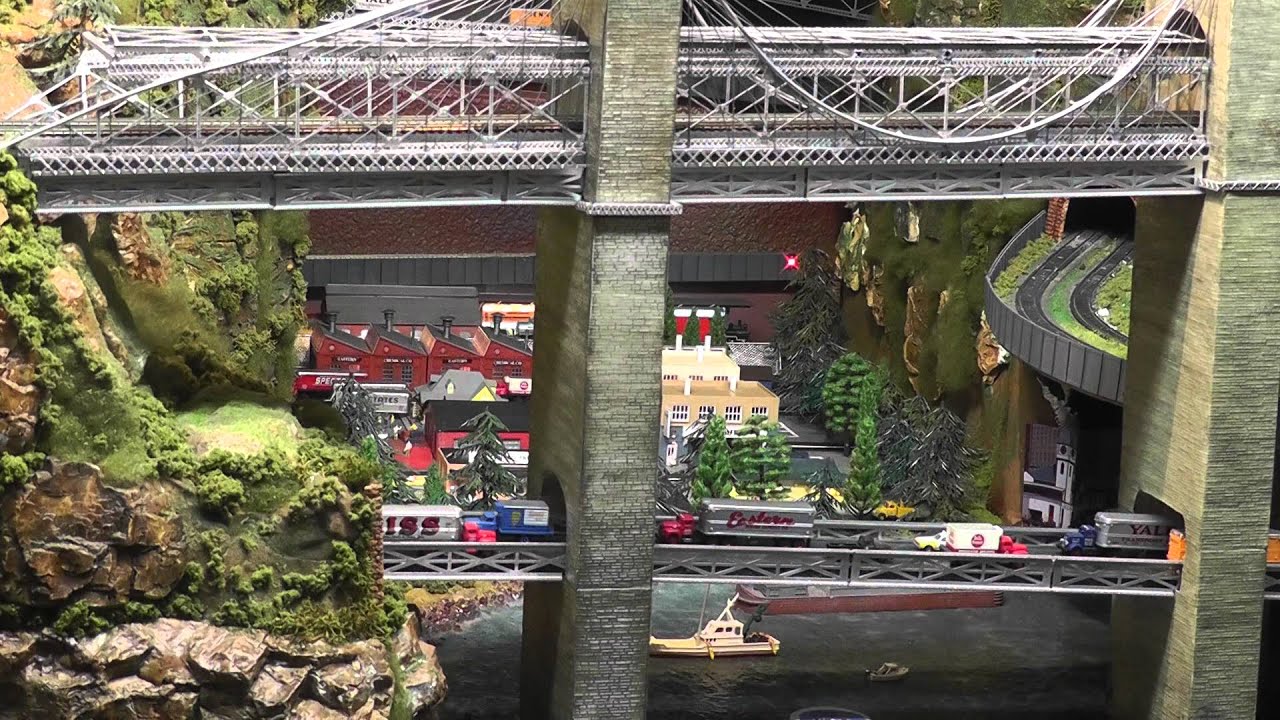 N scale train layout