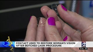 Corrective lens helps woman injured during LASIK procedure