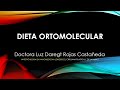 Dieta ortomolecular parte 1  dra luz daregt