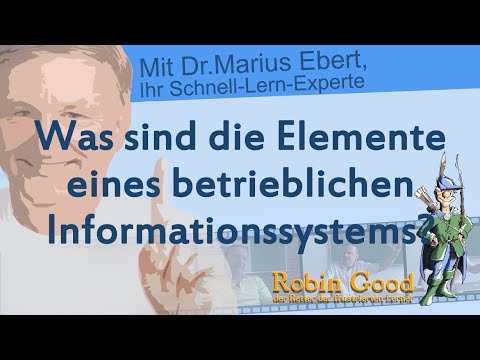 Was sind die Elemente eines betrieblichen Informationssystems?
