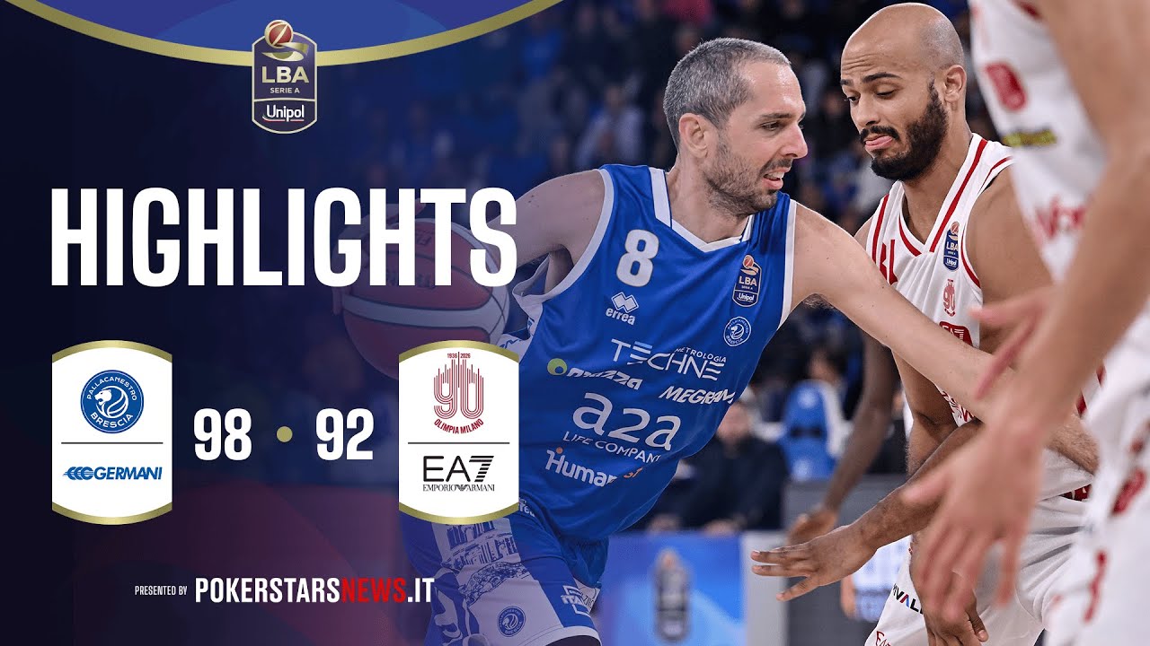 Germani Brescia - EA7 Emporio Armani Milano | PokerstarsNews Highlights Serie A Unipol 2025/2026