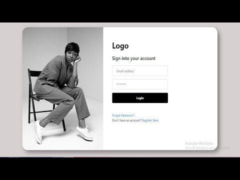 How To Create Responsive Login Form Using  HTML & CSS & Bootstrap (2022)