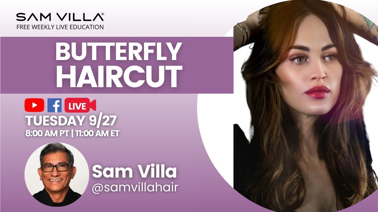 Butterfly Haircut with Sam Villa - YouTube