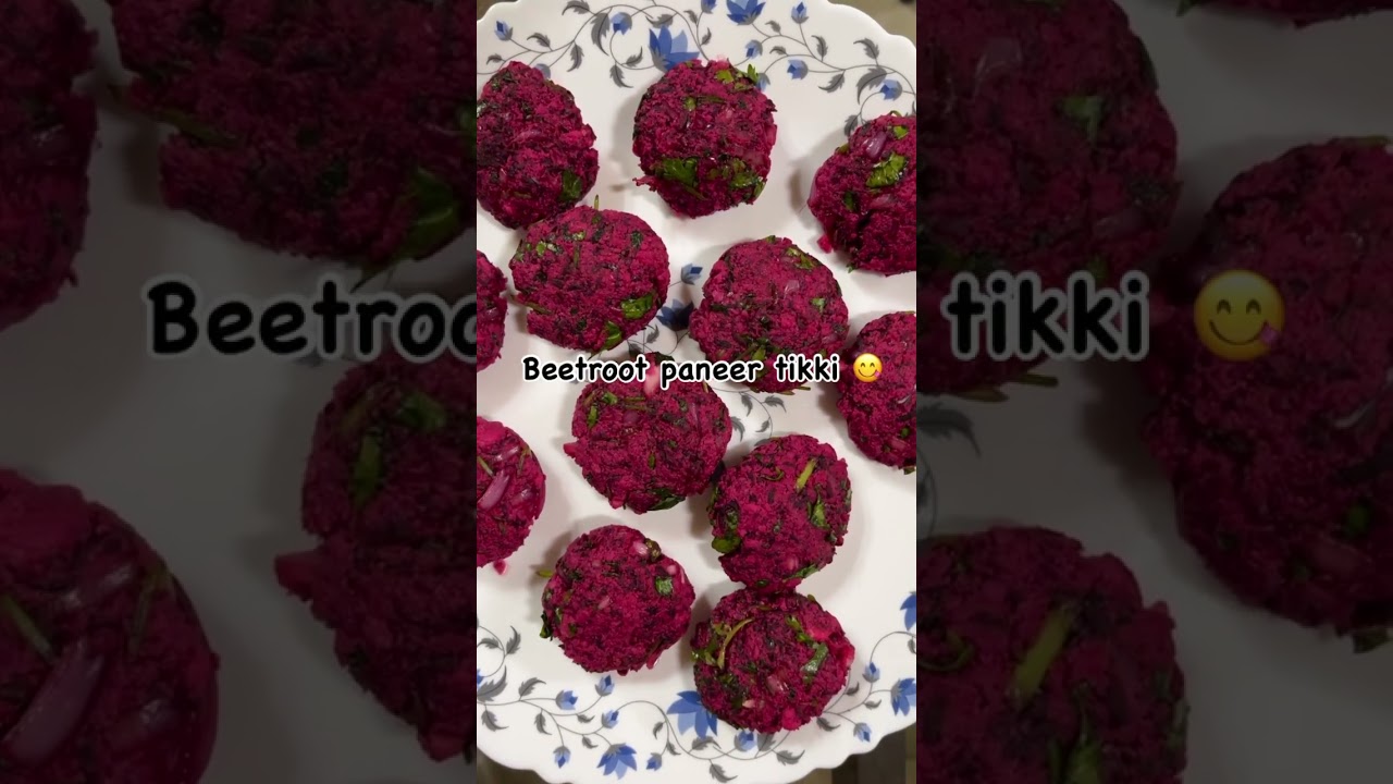 Beetroot paneer tikki | beetroot kebab | beetroot cutlet | High protein recipes | healthy recipes |