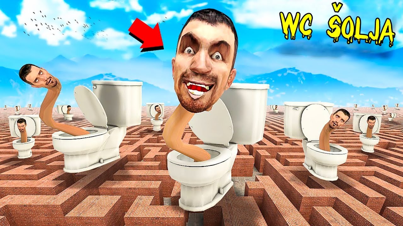 AKO VIDITE DA UKLETE SKIBIDI WC SOLJE TRCE KROZ UKLETI LABIRINT LEZITE ...