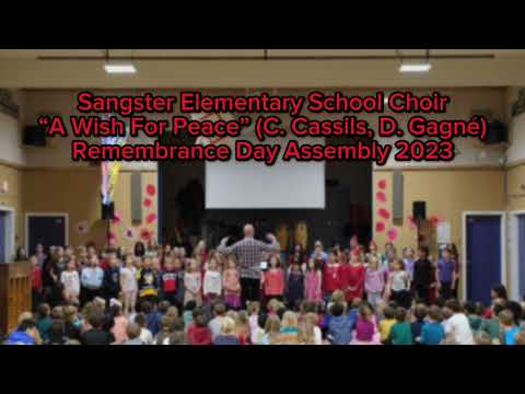 Sangster Elementary School Choir - A Wish For Peace