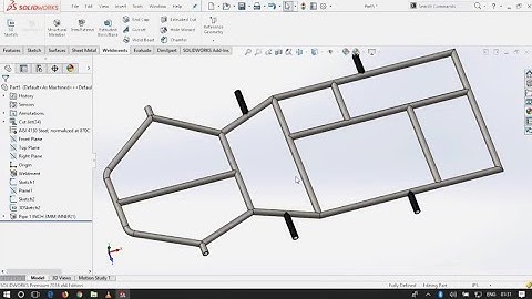 How to design Gokart Chassis | Simple method (CAD MODEL using Weldments)Part 1